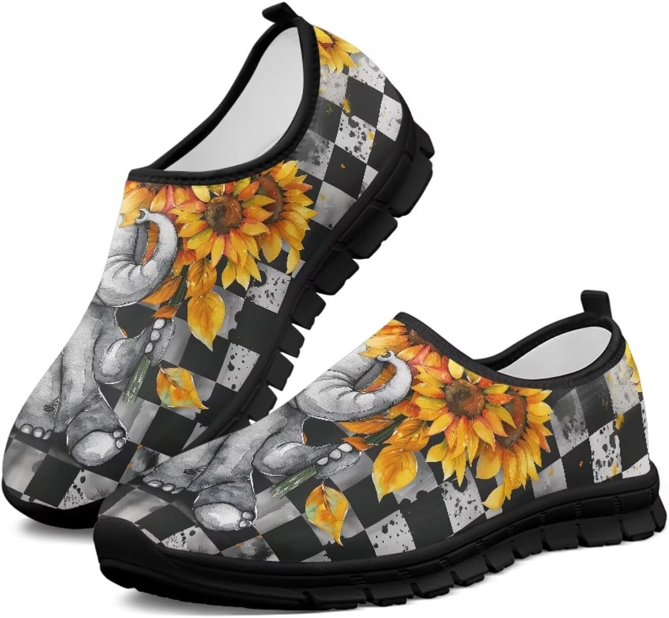 

Мужские слипоны Howilath, дышащие кроссовки с черной подошвой, для треккинга, легкая спортивная обувь для шопинга и походов