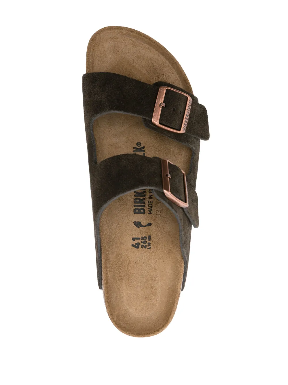 Сандалии Arizona с пряжками BIRKENSTOCK, коричневый — фото 4