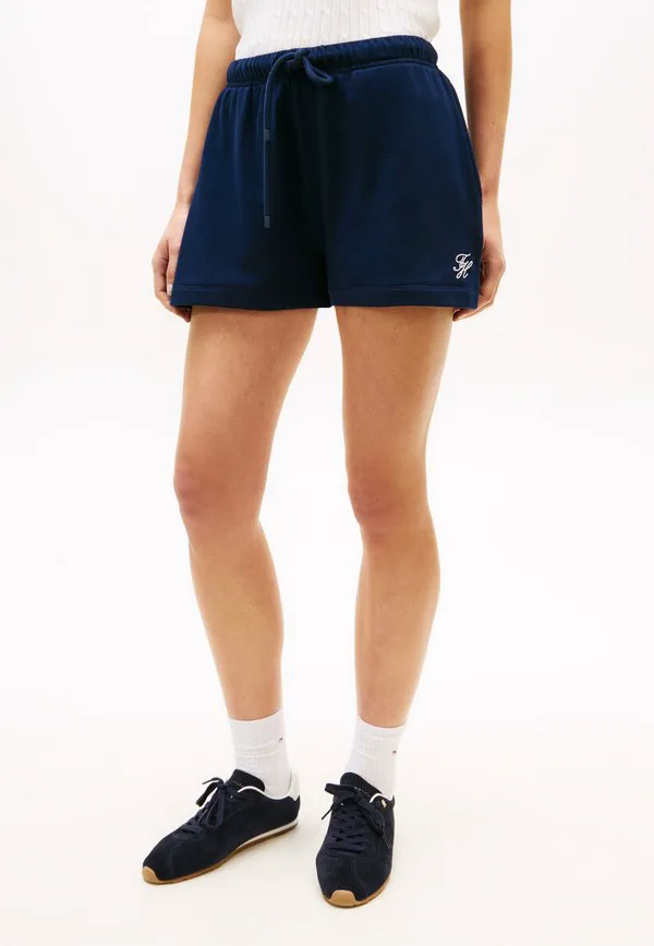 Вышитые логотипом махровые спортивные шорты Tommy Hilfiger, Dark Night Navy