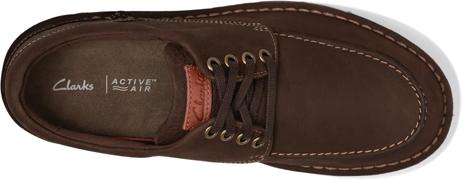 Мужские низкие кроссовки Clarks Gravelle, темно-коричневый — фото 3