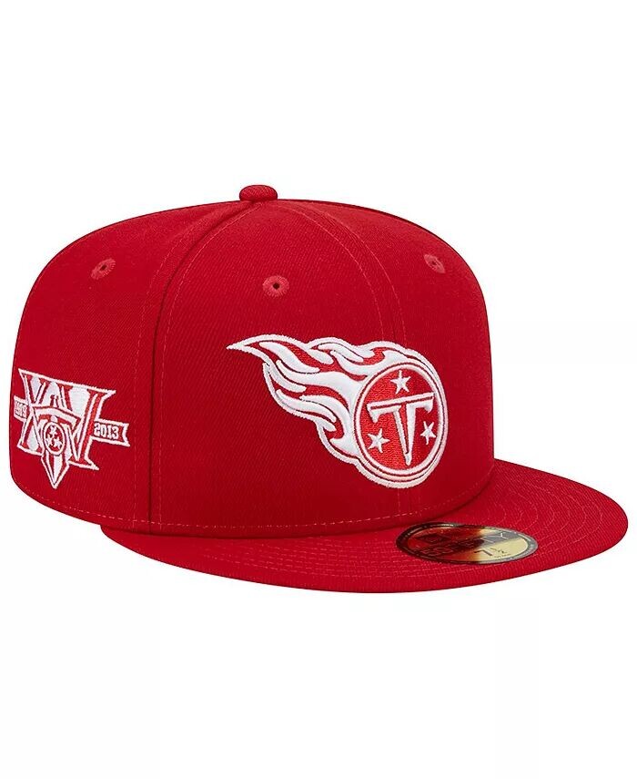 

Мужская алая кепка Tennessee Titans 15 Years Main Patch 59FIFTY Fitted Hat New Era