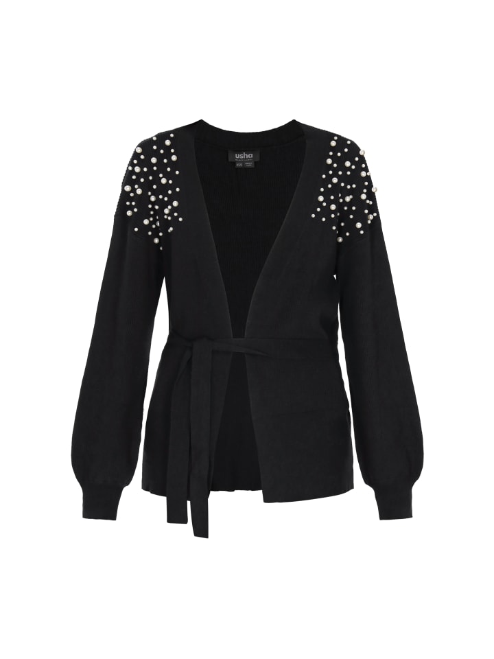 

Usha BLACK LABEL Женский кардиган черного цвета