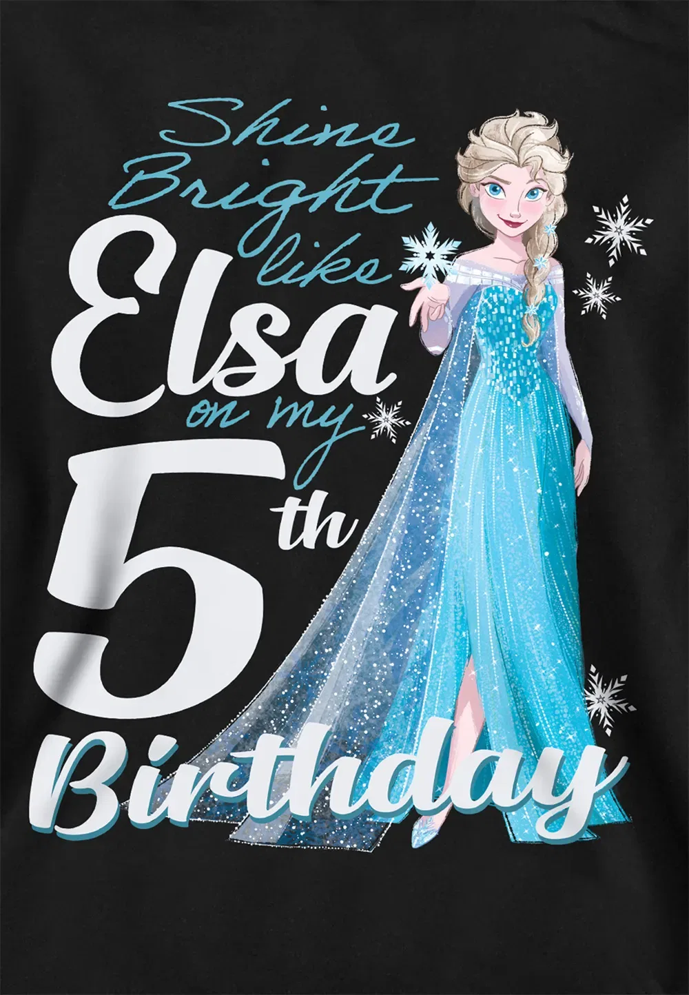 Детская худи с принтом Frozen Elsa, Disney, черный — фото 2