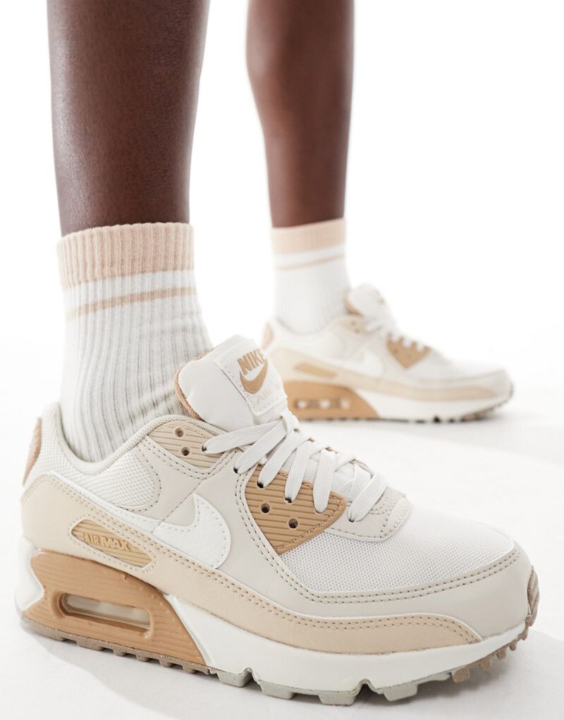

Бежевые кроссовки Nike Air Max 90, Бежевый, Бежевые кроссовки Nike Air Max 90