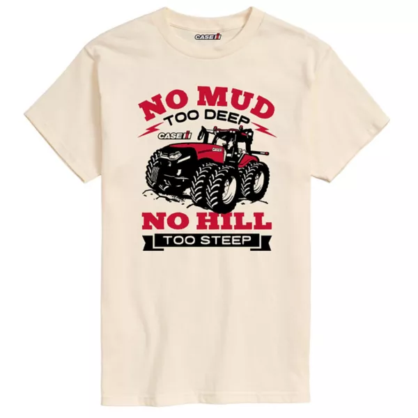 

Мужская футболка с глубоким рисунком «no mud too deep» Licensed Character, бежевый