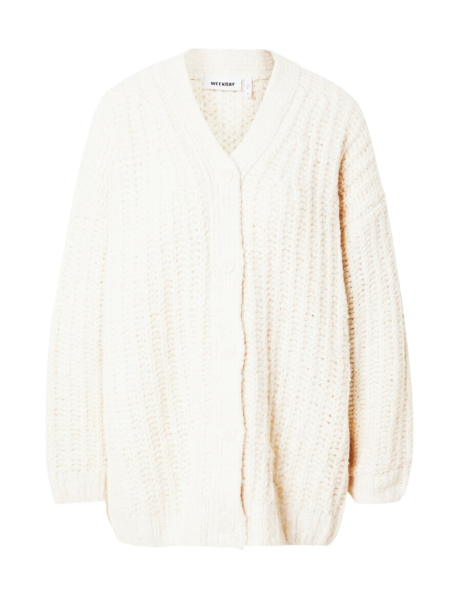 

Вязаный кардиган WEEKDAY Oversized Cardigan Leyla, белый