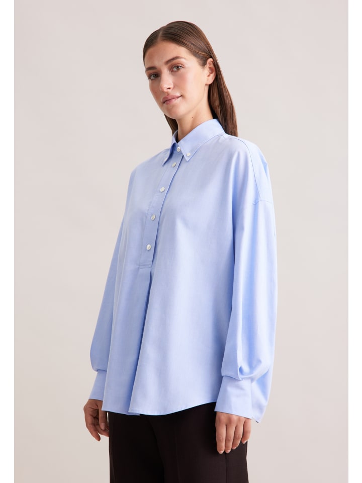 

Блузка свободного кроя светло-голубого цвета Seidensticker