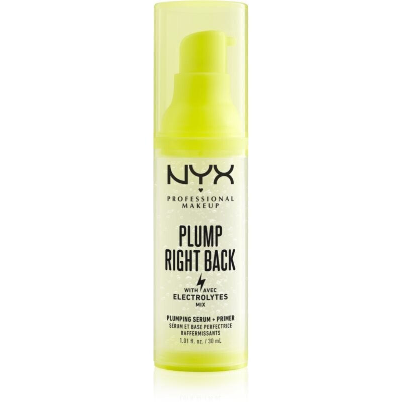 

NYX Professional Makeup Plump Right Back Plump Serum And Primer стойкая основа под макияж 30 мл