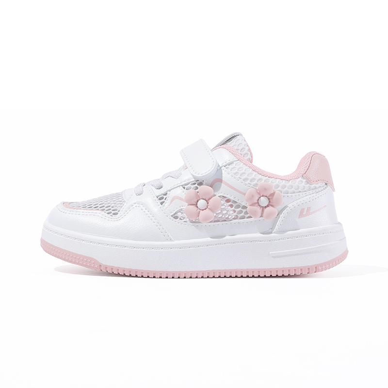 

Детские противоскользящие и дышащие повседневные туфли Kids' WARRIOR, белый/розовый