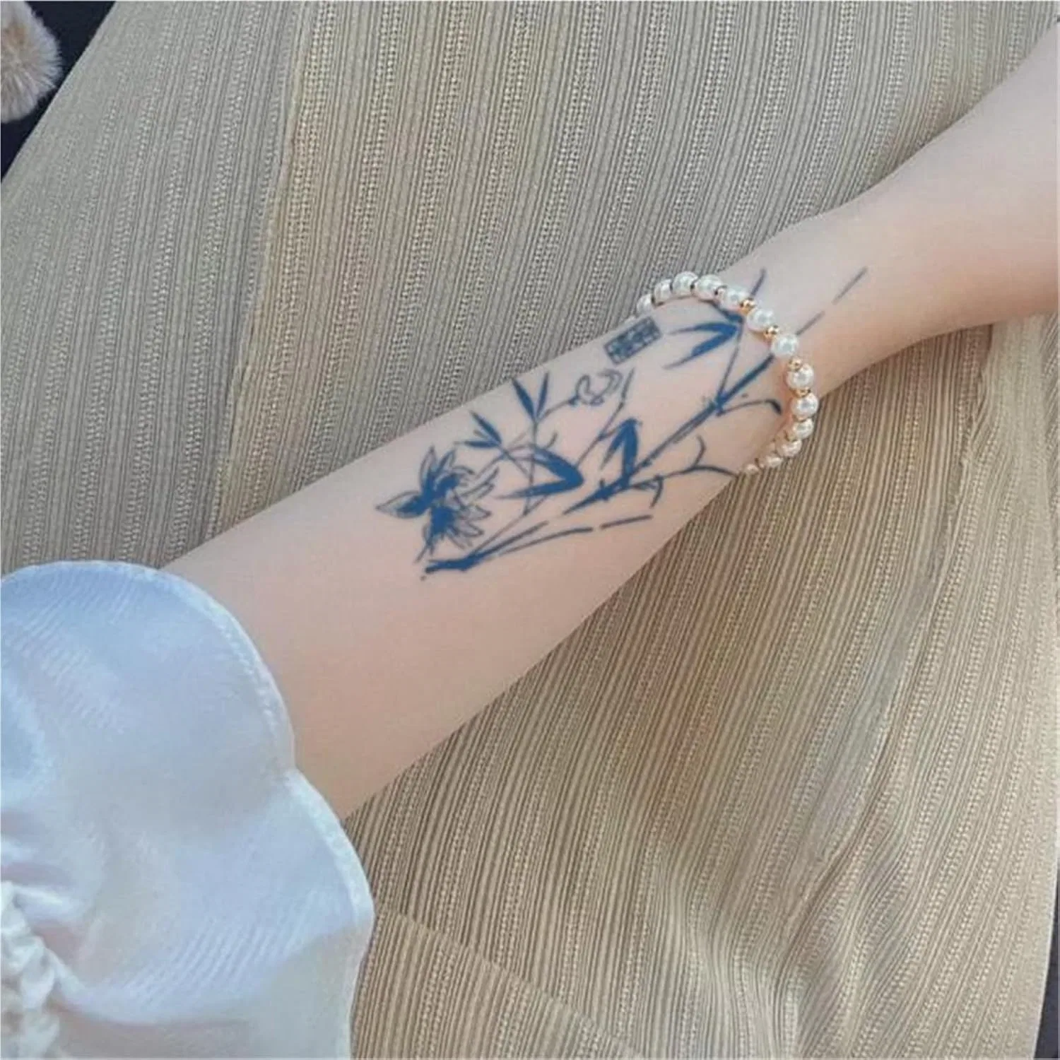 Временная татуировка Bamboo Herb, 2 шт, один цвет — фото 3