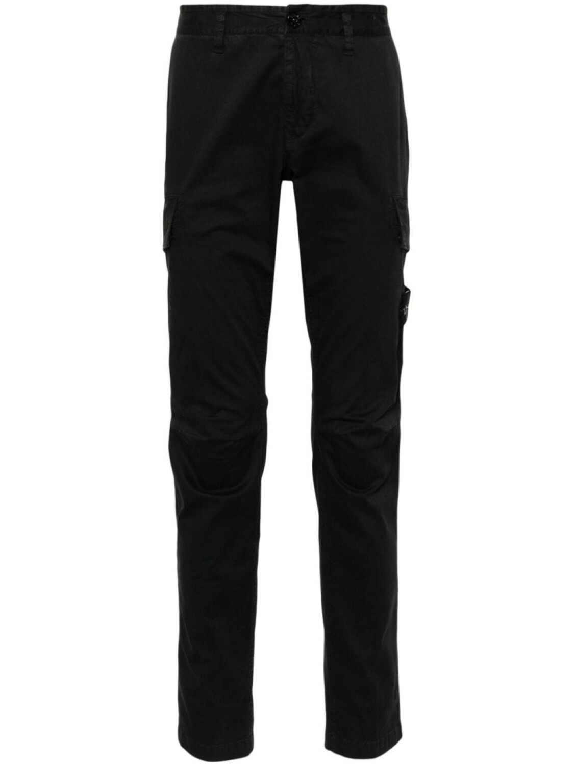 

Stone Island брюки скинни с нашивкой Compass, черный