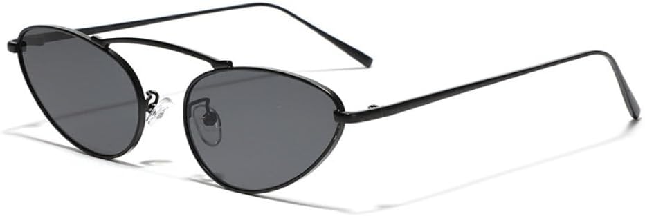 

-Сексуальные солнцезащитные очки «кошачий глаз» для женщин, винтажные треугольные металлические солнцезащитные очки для мужчин, модные декоративные очки для вечеринки MTZJH, One Color