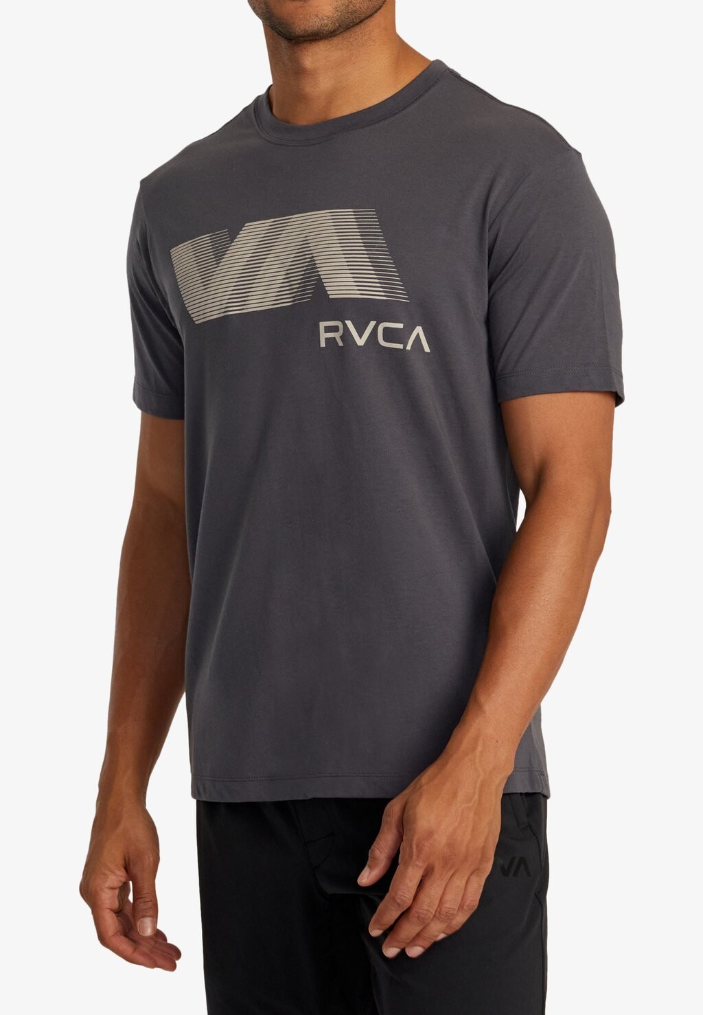 

Футболка с принтом BLUR RVCA, серый