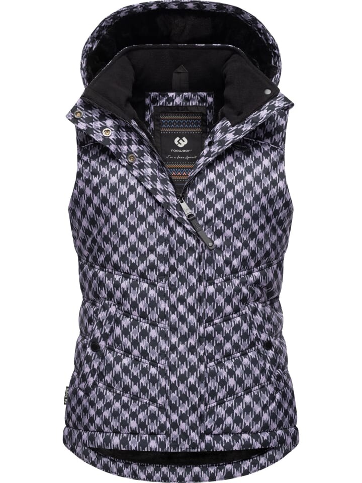 

Стеганый жилет ragwear Hesty Print, цвет lavender