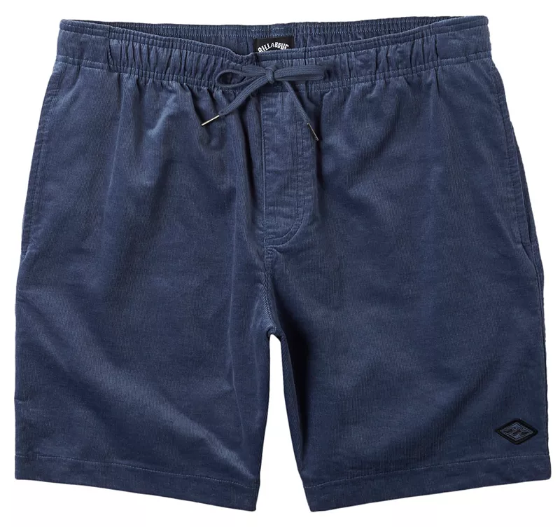 

Мужские вельветовые шорты Billabong Larry Layback, цвет Slate Blue