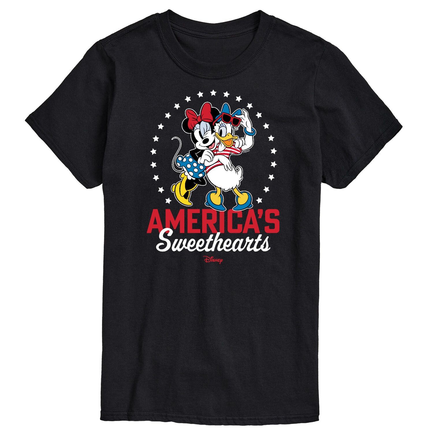 

Футболка с рисунком Disney's Big & Tall Americas Sweethearts License, черный