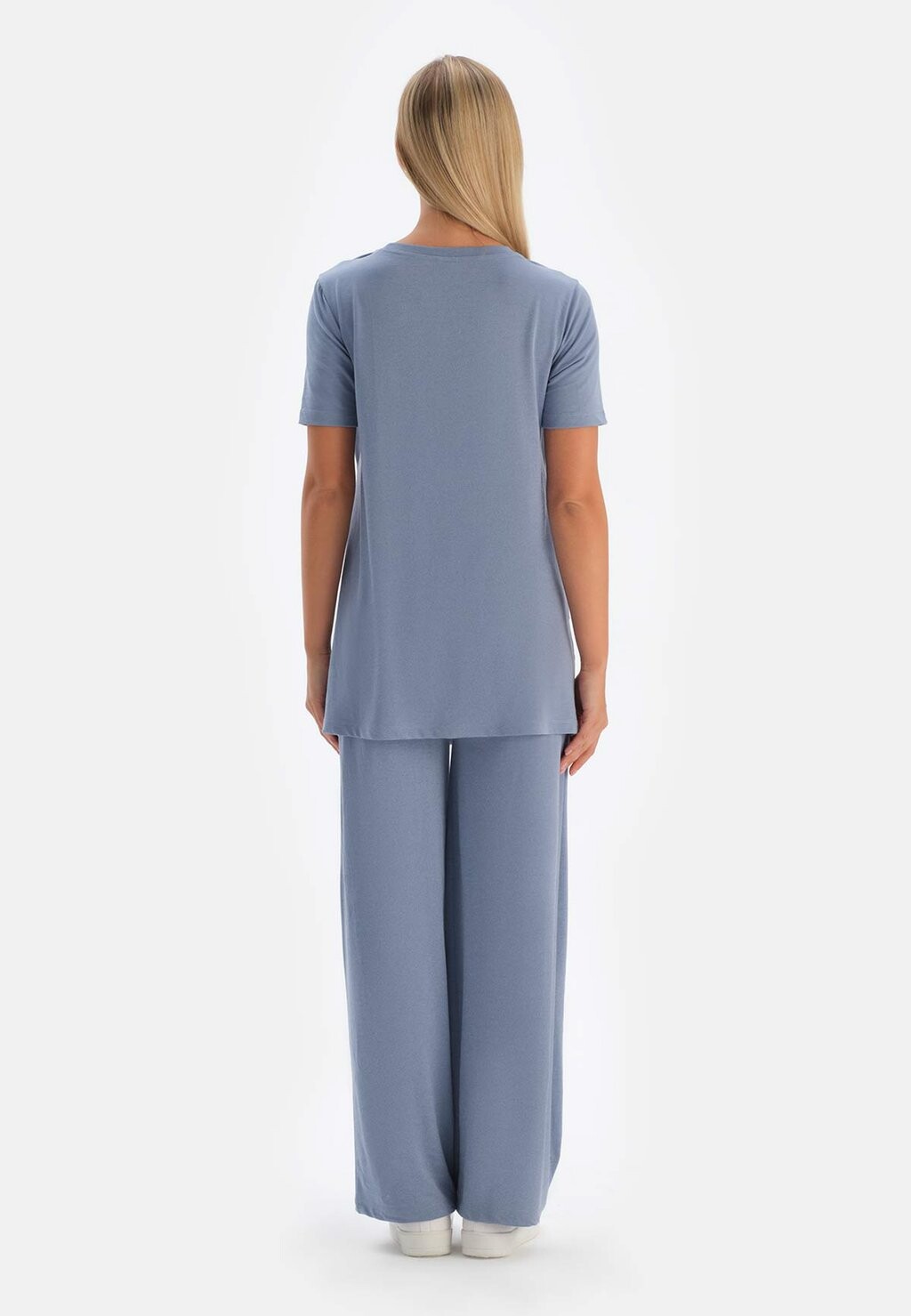 

Брюки из ткани High Waist DAGI, синие