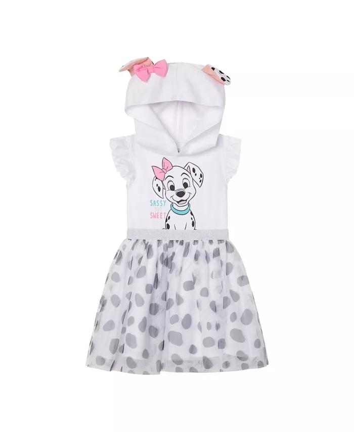 

Детское платье для косплея Lilo & Stitch Minnie Mouse с сетчатыми вставками 101 Dalmatians, белый