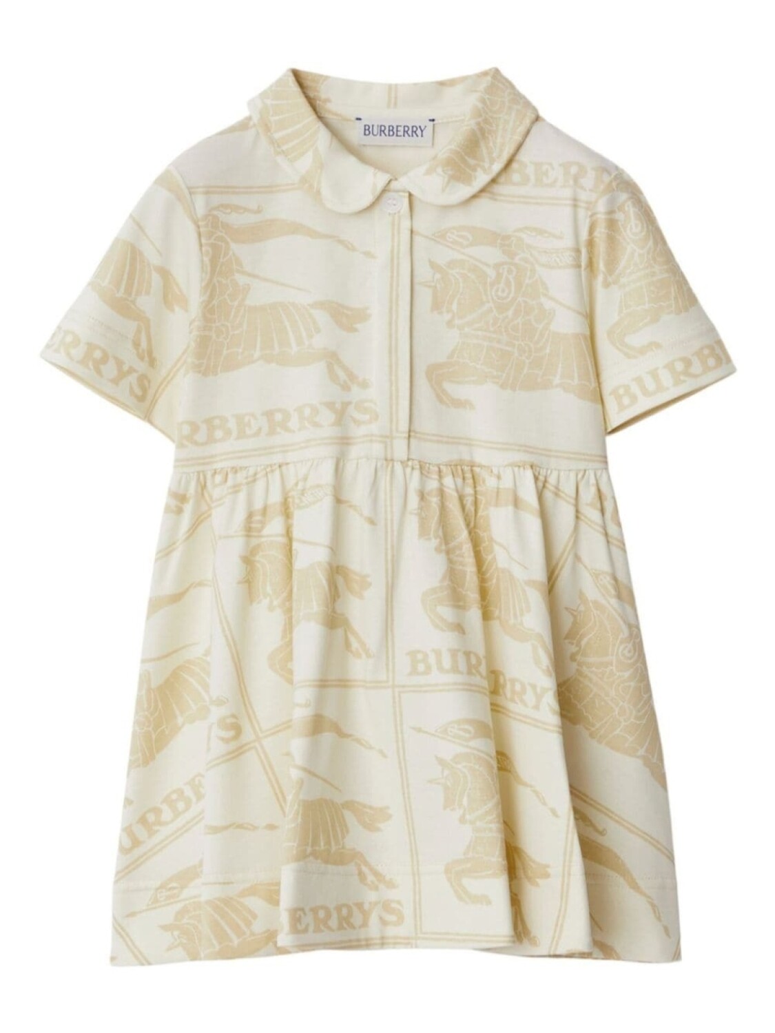 

Burberry Kids платье EKD с короткими рукавами, нейтральный цвет