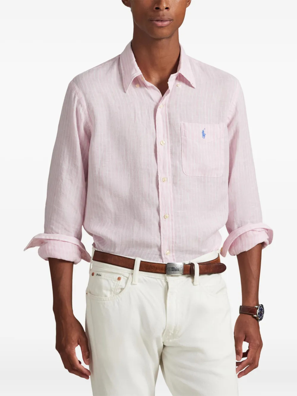 Рубашка с длинными рукавами Polo Ralph Lauren, розовый — фото 3