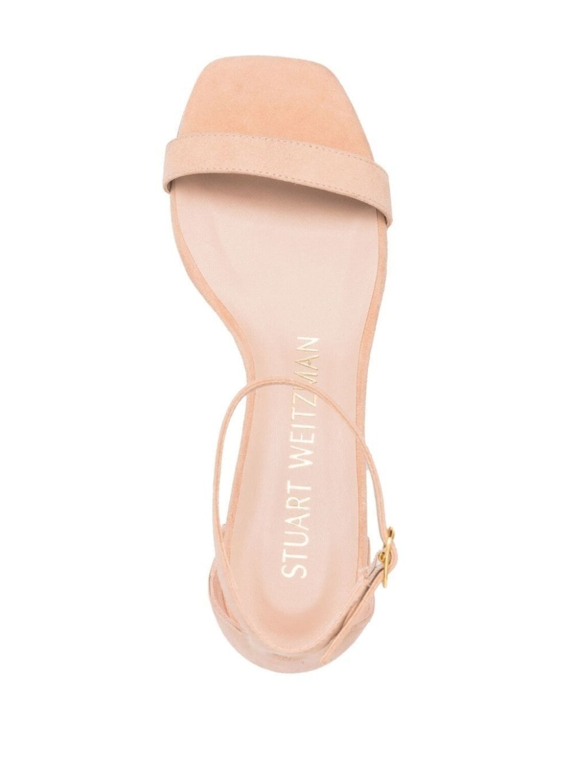 Stuart Weitzman босоножки Nudist с открытым носком, нейтральный цвет — фото 4