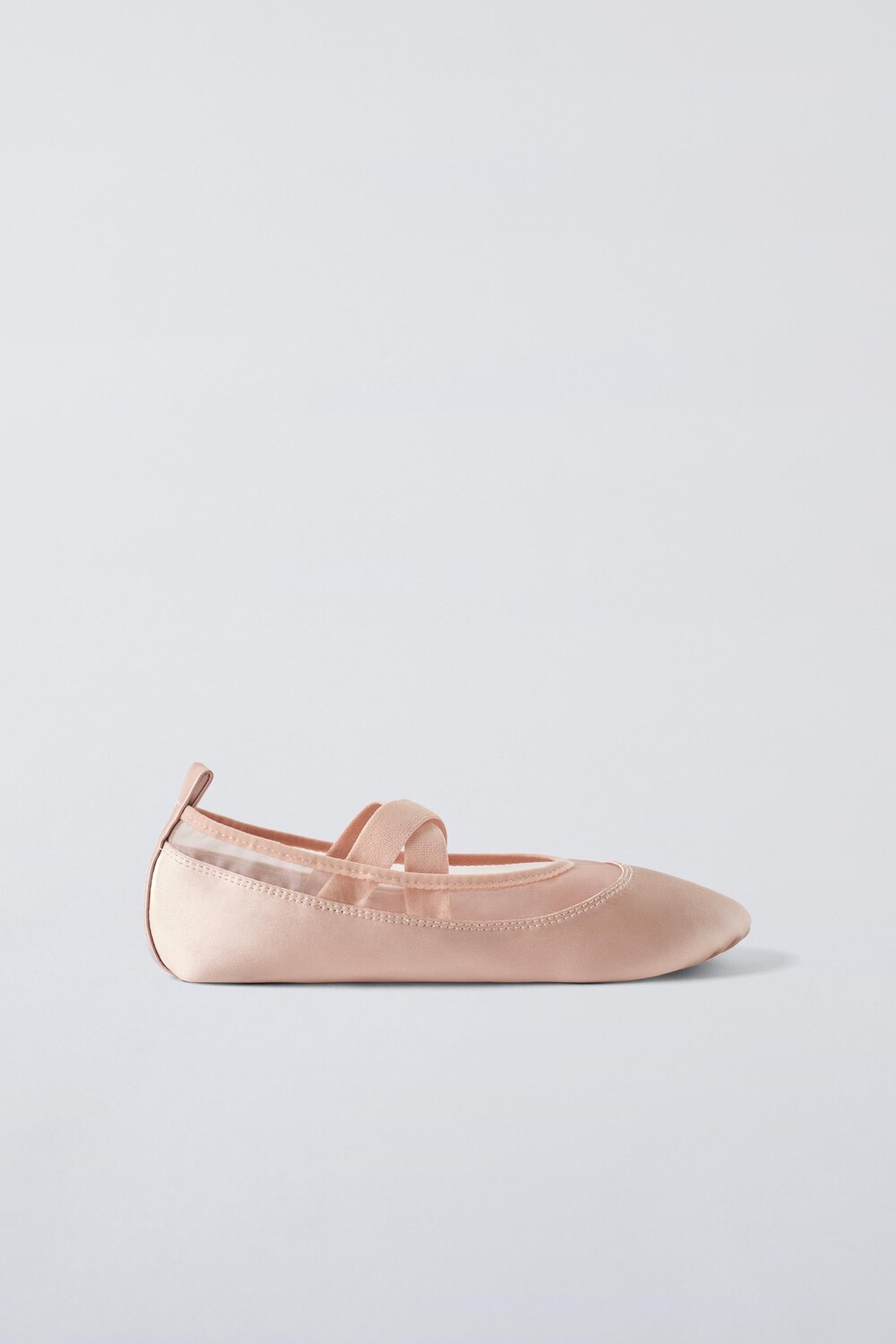 

Атласные балетки ZARA, розовый