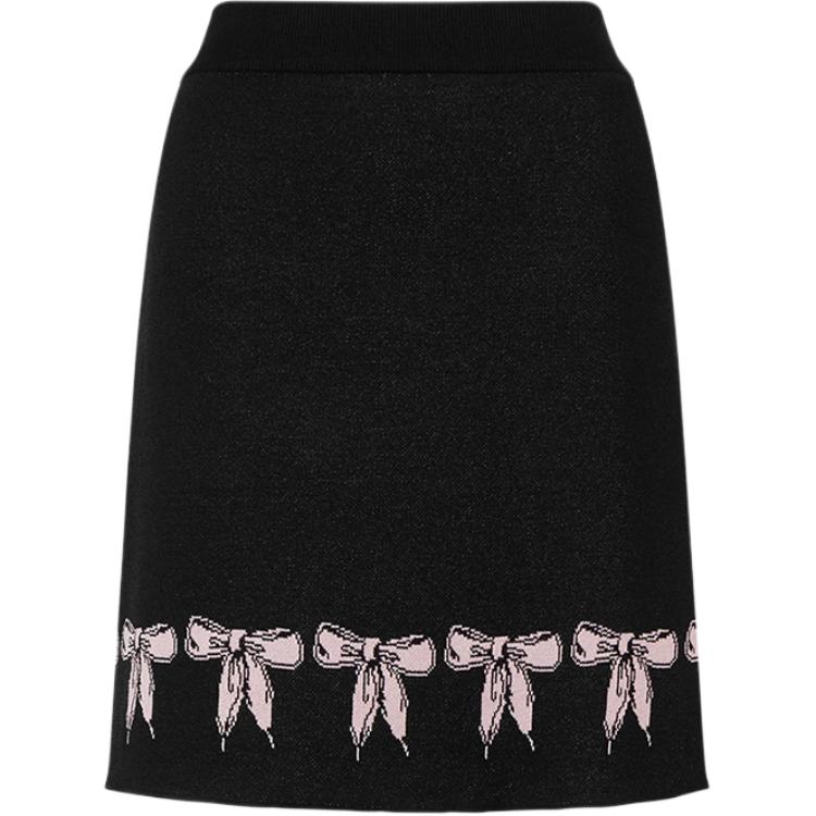 

Юбка Boutique Bow с интарсией MOSCHINO, черный