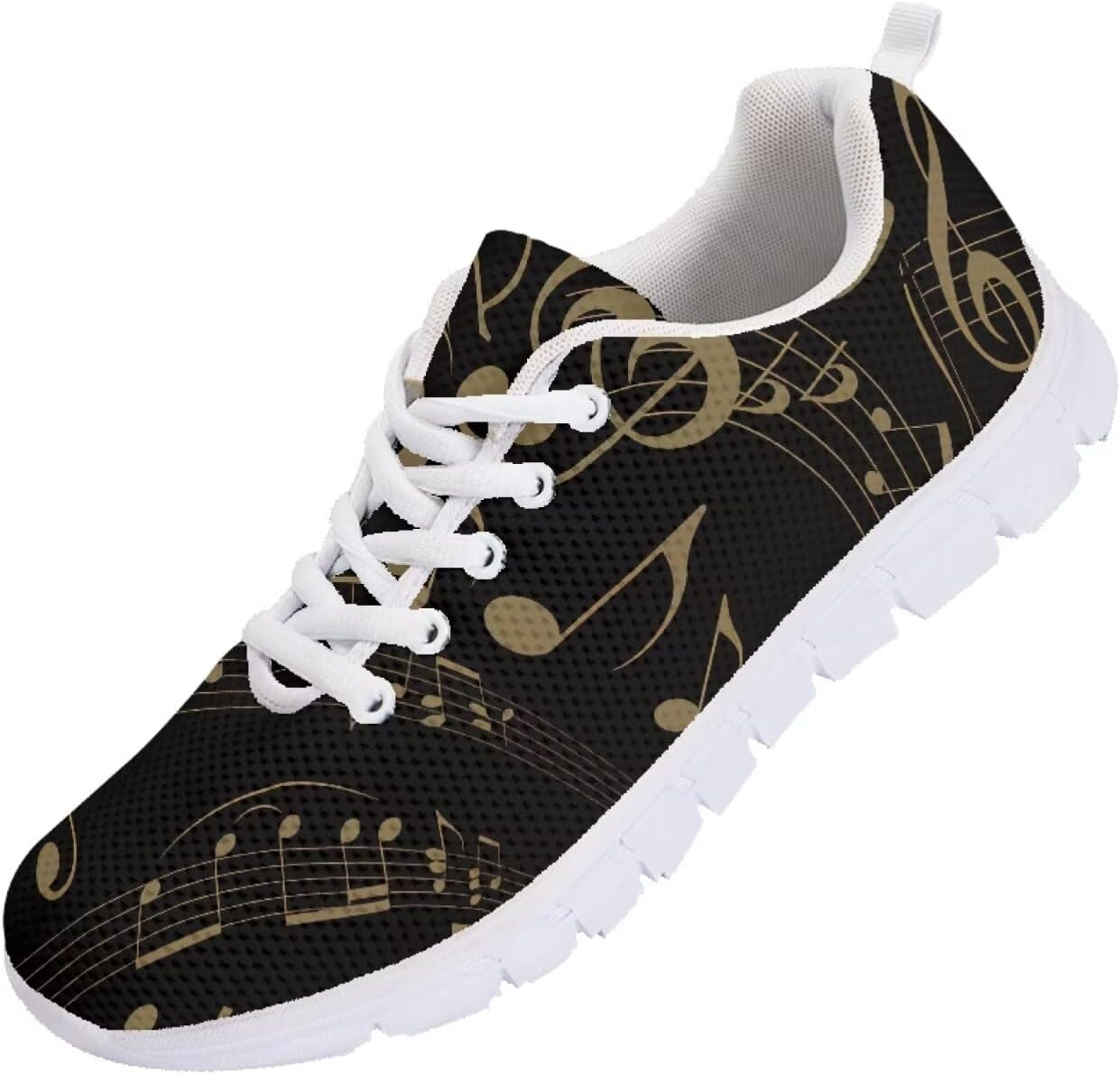 

Мужские кроссовки Funnydude Funny Print для бега, легкие, дышащие, с сеткой, удобные спортивные обувь, Music Note