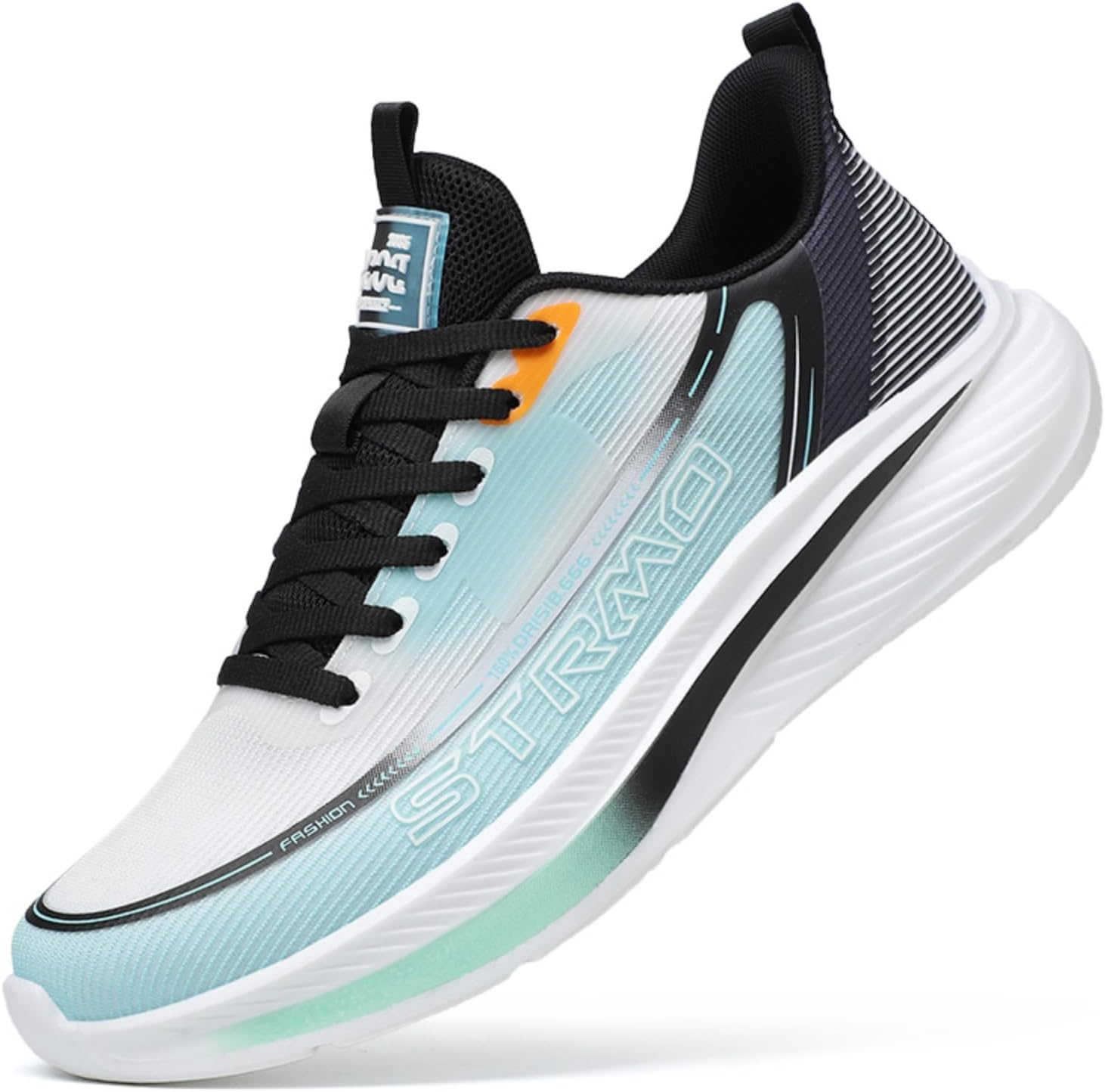 

Мужские кроссовки с амортизацией для бега, дышащая сетка, комфортные, легкие, с широким носком, шнуровкой, низкие, противоскользящие, модные кроссовки для ходьбы, бега, тенниса, тренировок в спортзале и повседневной носки Yrzhgdl, белый