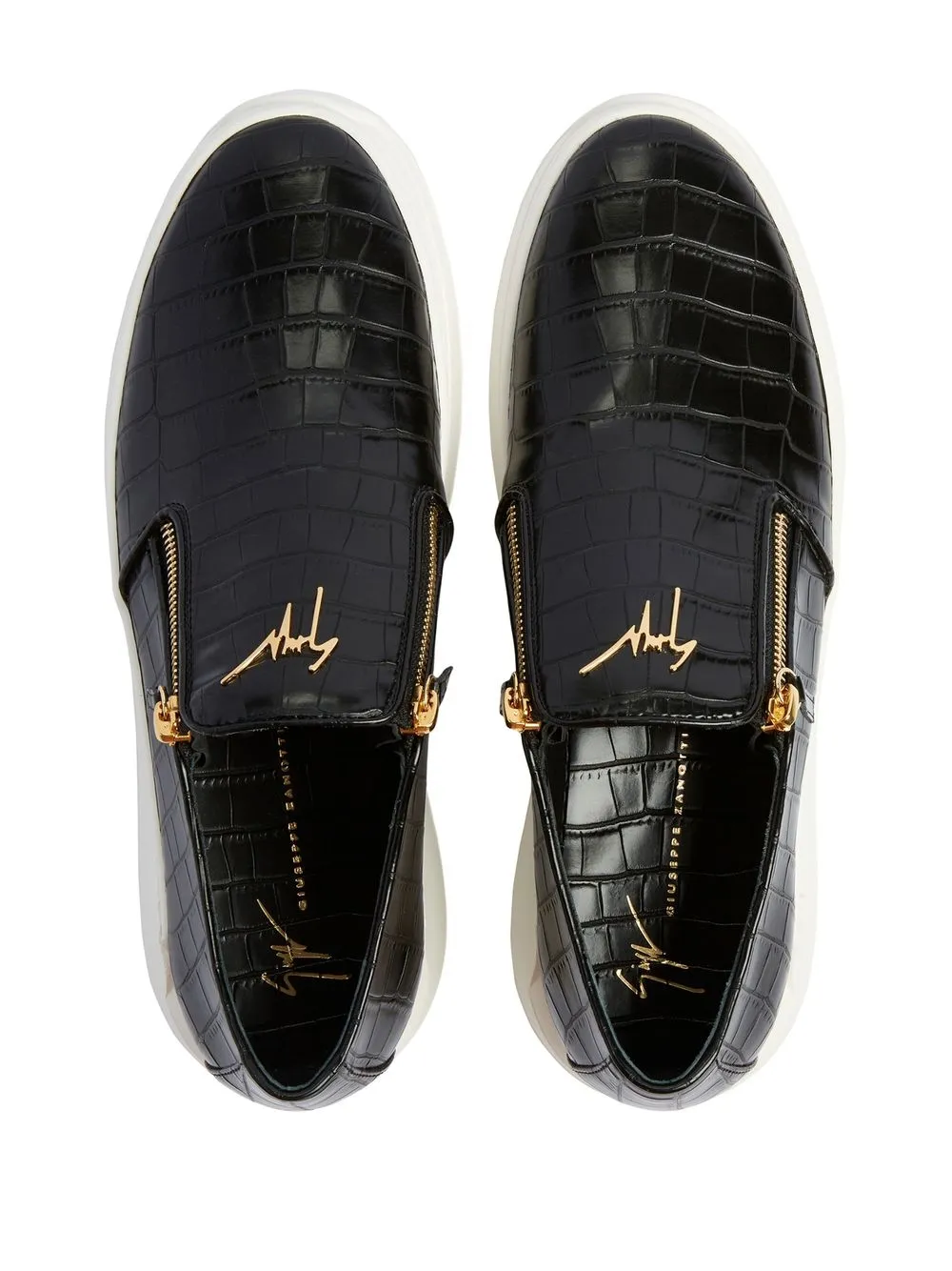 Кеды Conley с молниями Giuseppe Zanotti, черный — фото 4