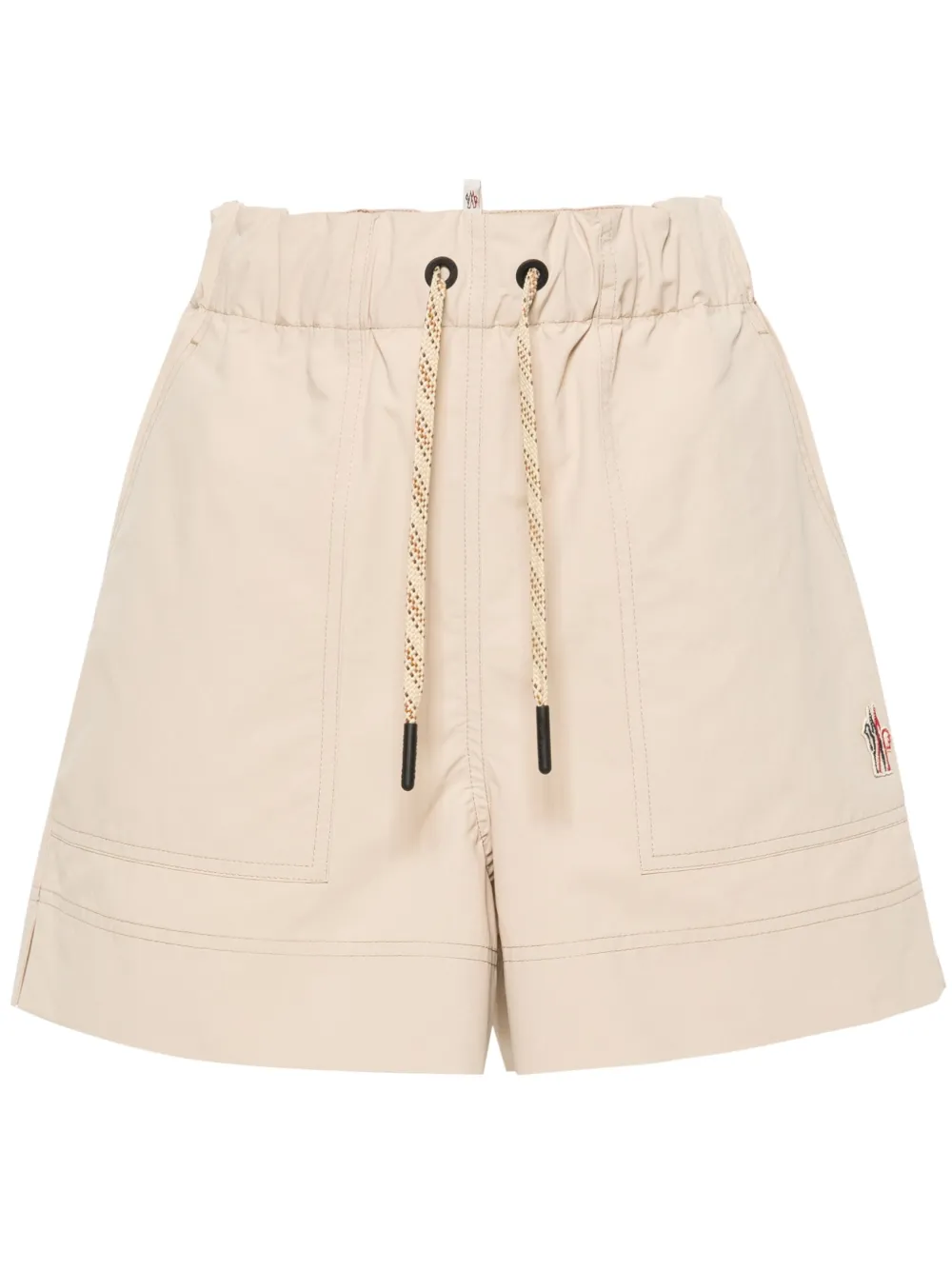 

Прямые шорты средней посадки Moncler Grenoble, нейтральный