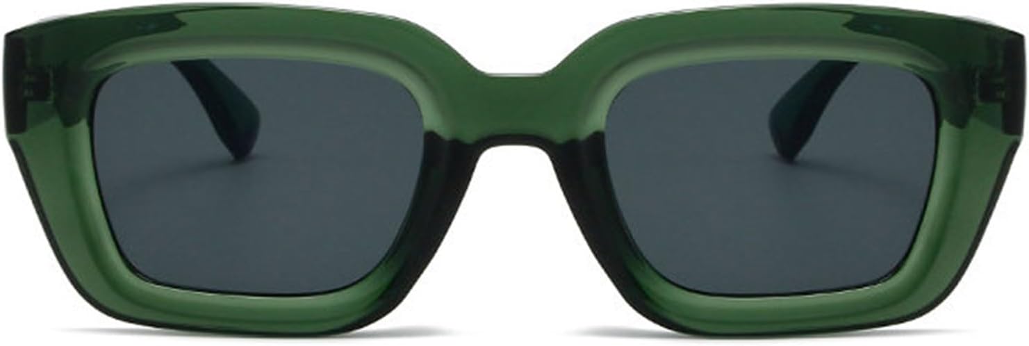 

Модные квадратные солнцезащитные очки для женщин, роскошные, черные, популярные желтые солнцезащитные очки для женщин, классические, трендовые, ретро, ​​UV400 F27 willochra, Green