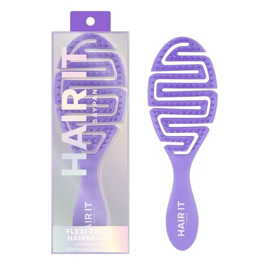 

Hair it Расческа HAIR IT Flexi Relax с фиолетовым ароматом лаванды, #Purple (Lavender Scent)