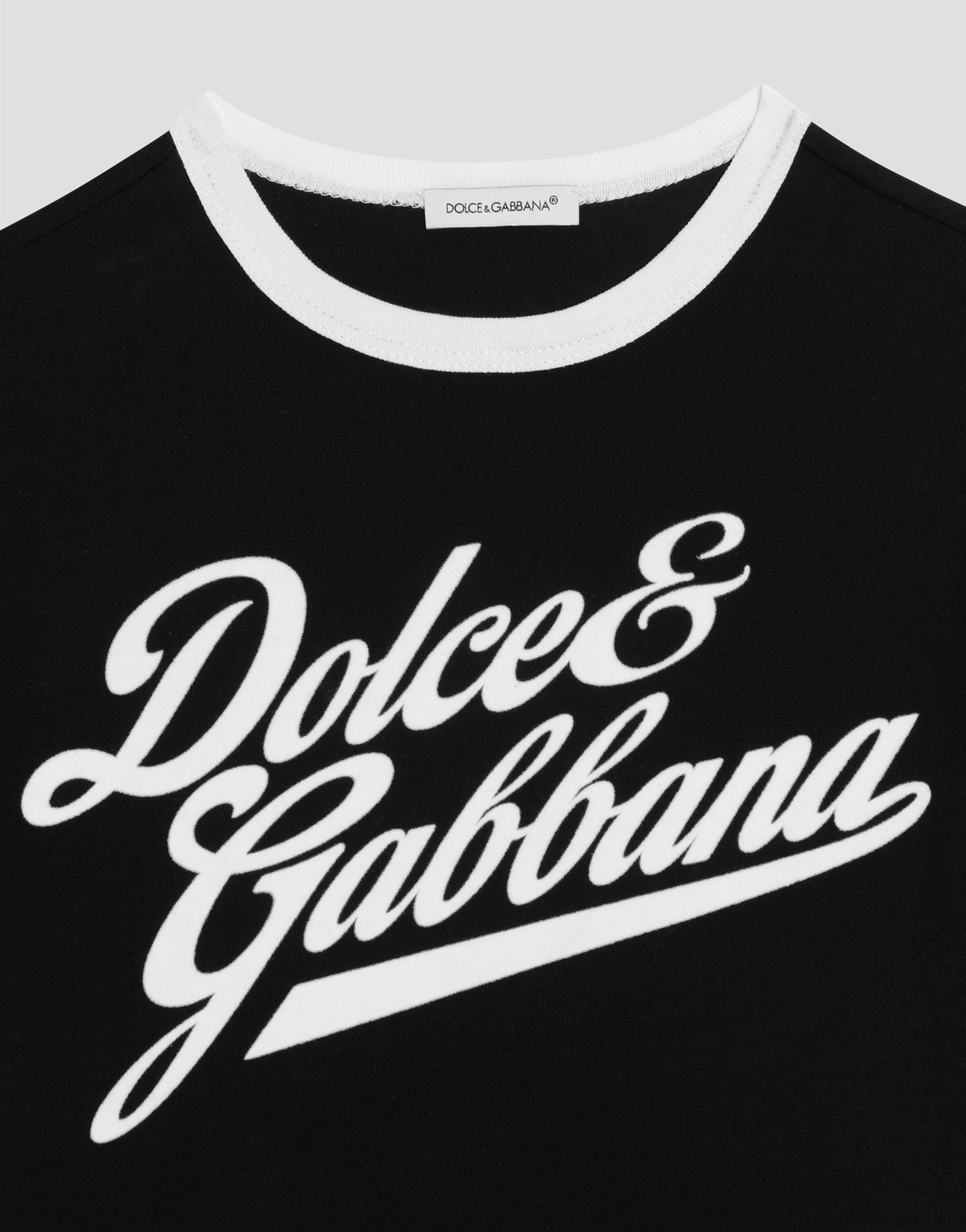 Футболка из джерси с принтом Dolce&Gabbana DOLCE & GABBANA, черный — фото 4