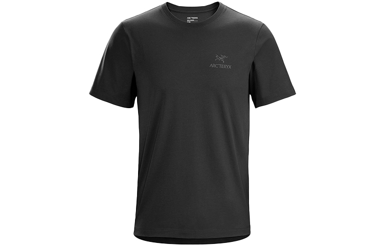 Футболка с эмблемой для мужчин Arcteryx, черный — фото 3