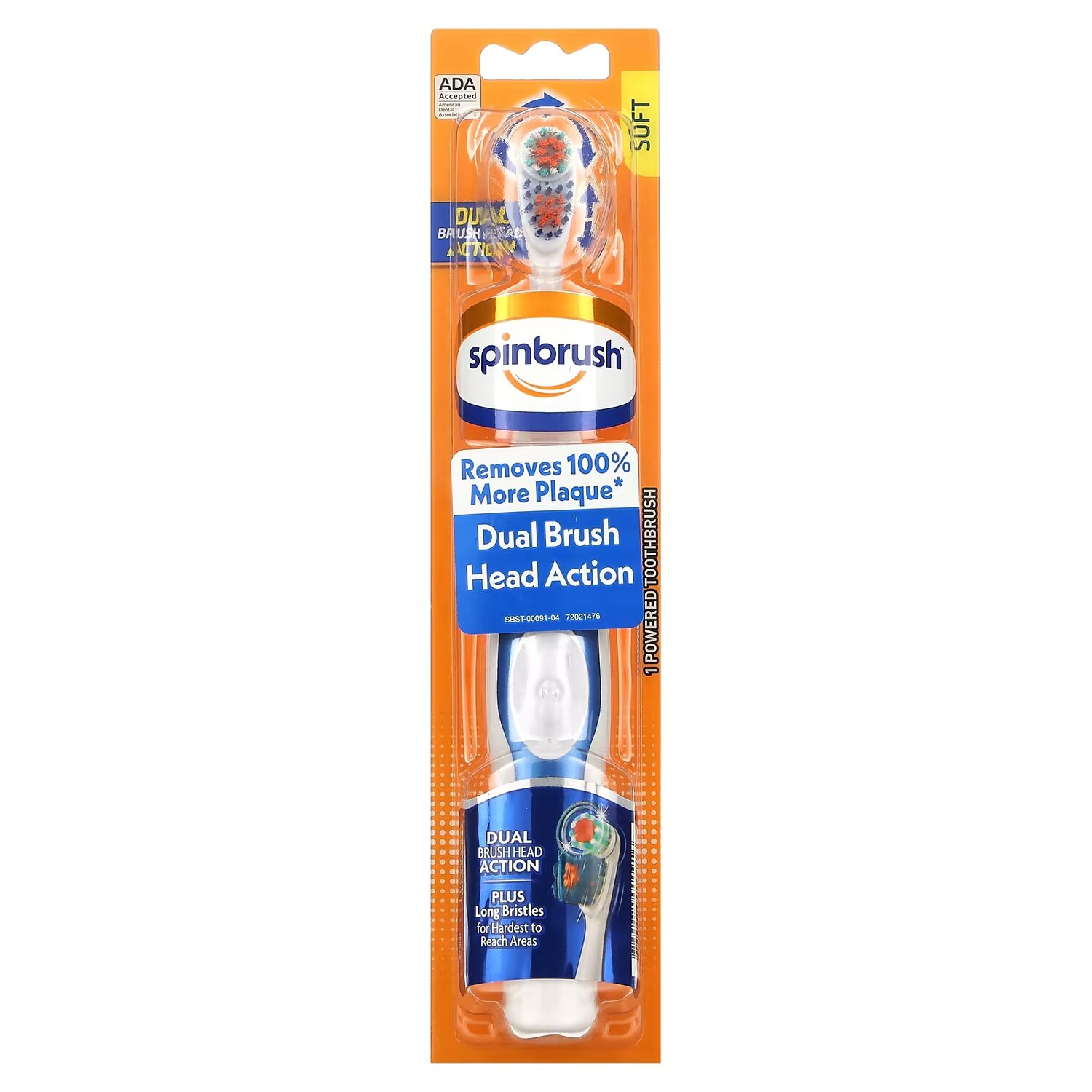 

Зубная щетка Spinbrush Power Head Soft с двойной щеткой