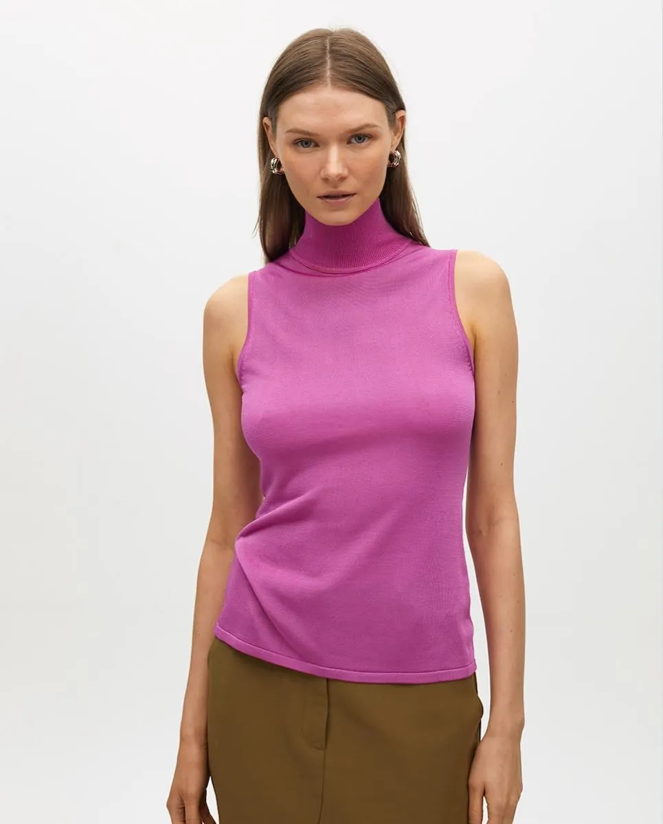 

Женский топ без рукавов с высоким горлом Lola Casademunt, фуксия