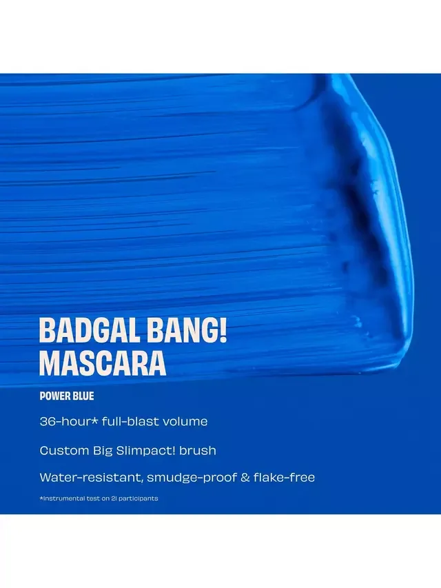 Тушь для ресниц BADgal BANG! для придания объема Benefit, Power Blue — фото 3