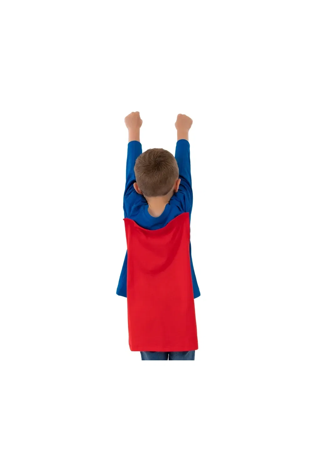 Футболка с длинным рукавом Superman с отстегивающимся плащом DC Comics, синий — фото 4