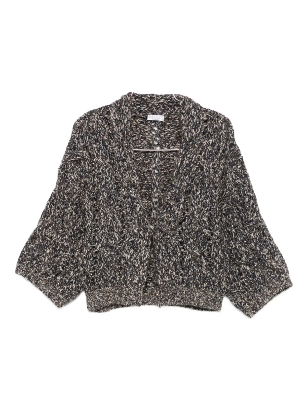 

Кардиган Brunello Cucinelli с закрученными деталями, синий