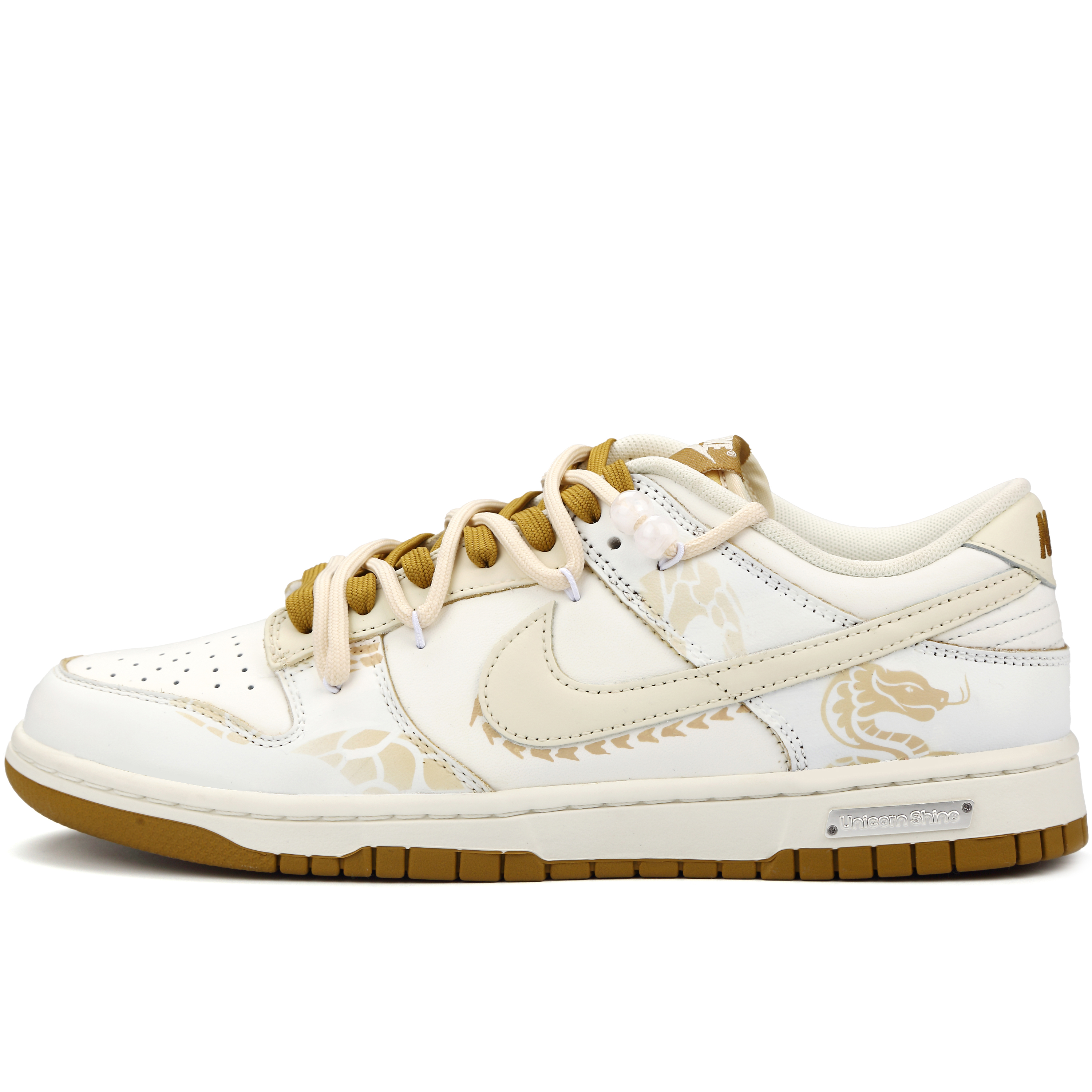 

Nike Кроссовки для скейтбординга Dunk Anti-Slip, износостойкие, низкие, мужские, белые, желтые