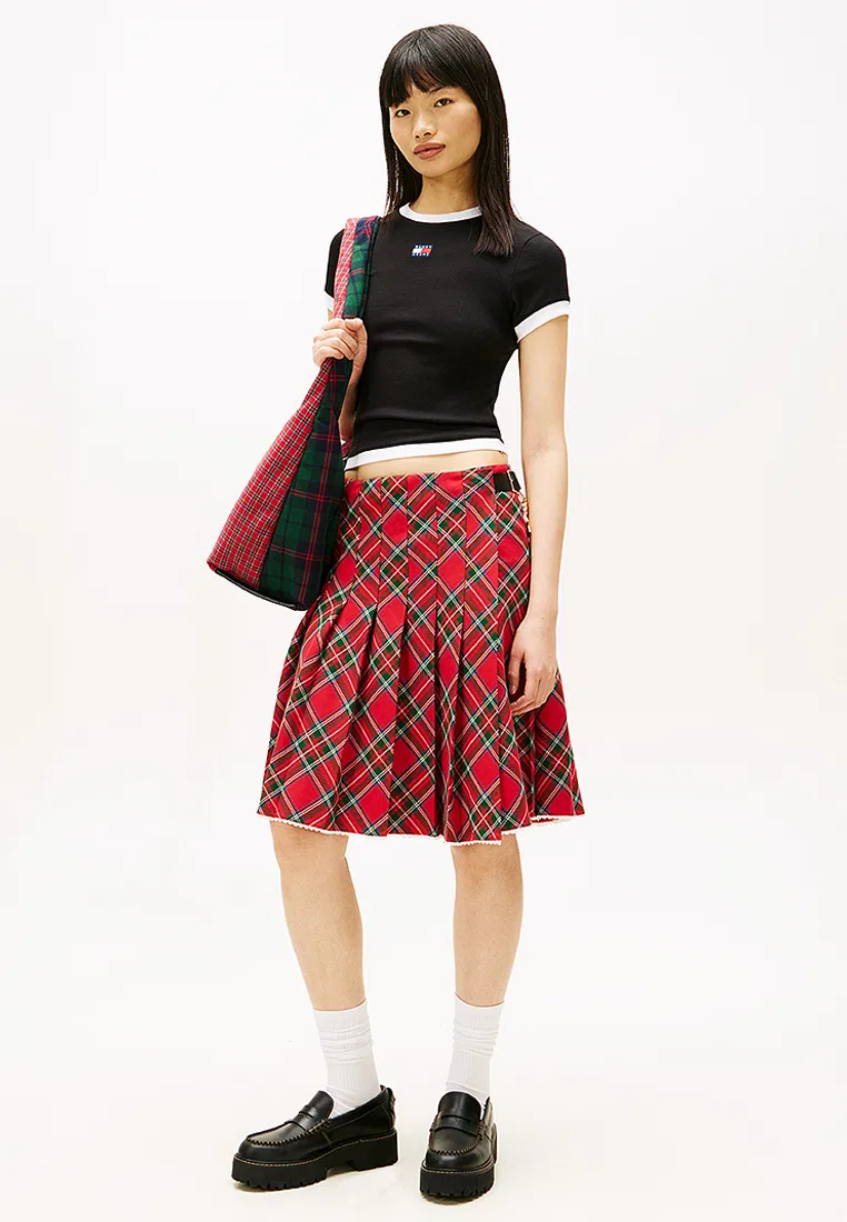 Футболка, Slim Badge Rib, Tommy Jeans Tommy Hilfiger, черный — фото 4