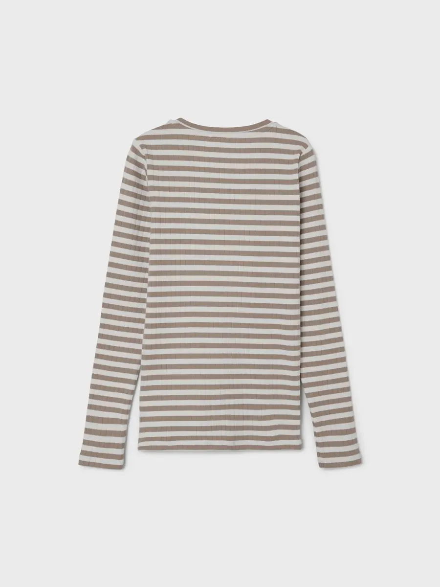 Рубашка с длинными рукавами Name It "NKFSURAJA XSL LS TOP NOOS", цвет Mocha Meringue — фото 3
