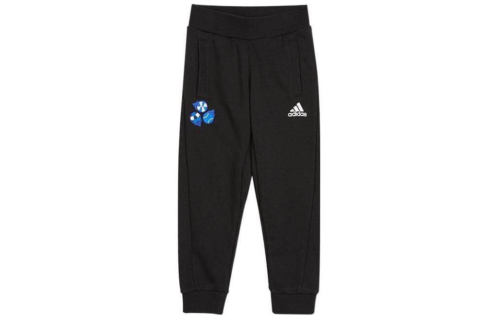 

Детские трикотажные спортивные штаны Adidas, черный