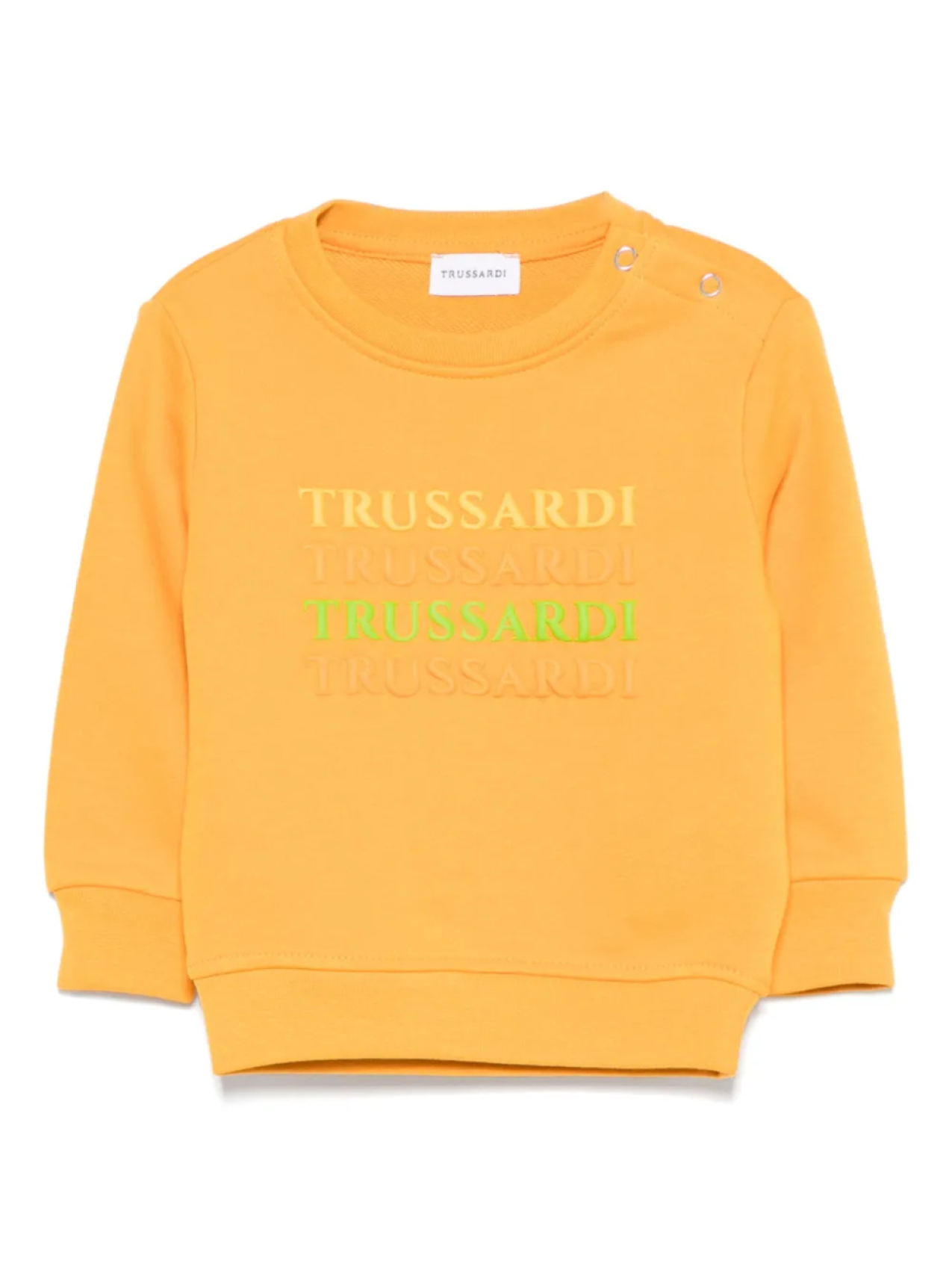 

Толстовка TRUSSARDI JUNIOR с прорезиненным логотипом, оранжевый