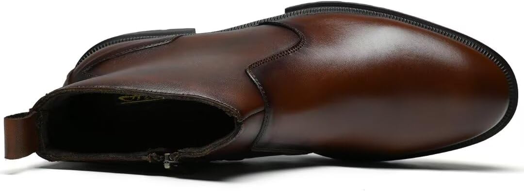 Мужские ботинки Arkbird Chukka из натуральной кожи, классические повседневные ботинки оксфордского стиля, темно-коричневый — фото 3