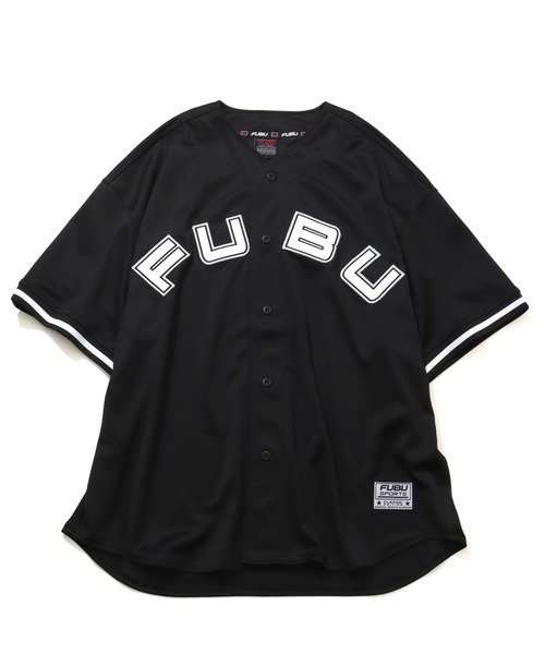 

Бейсбольная футболка, прямой крой, бренд FUBU, черный