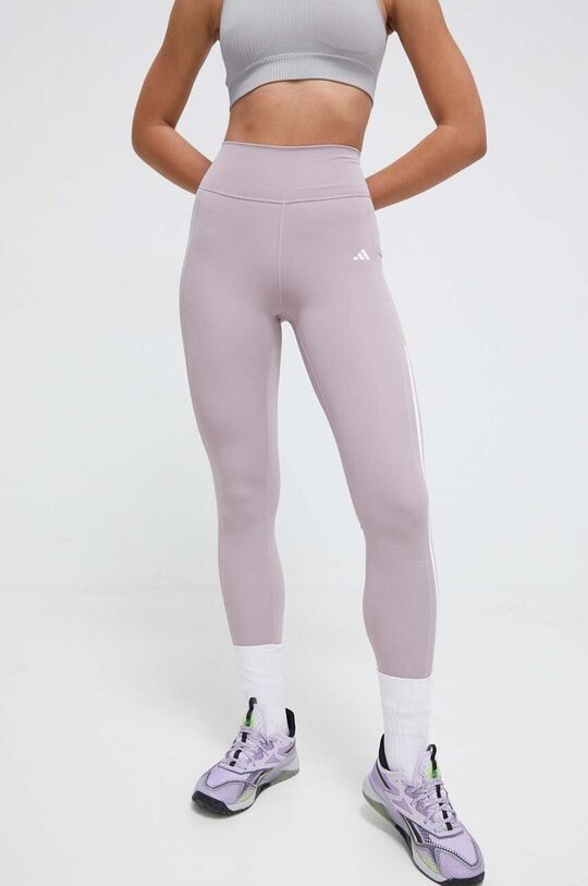 

Леггинсы для тренировок Optime 3Stripes adidas Performance, фиолетовый