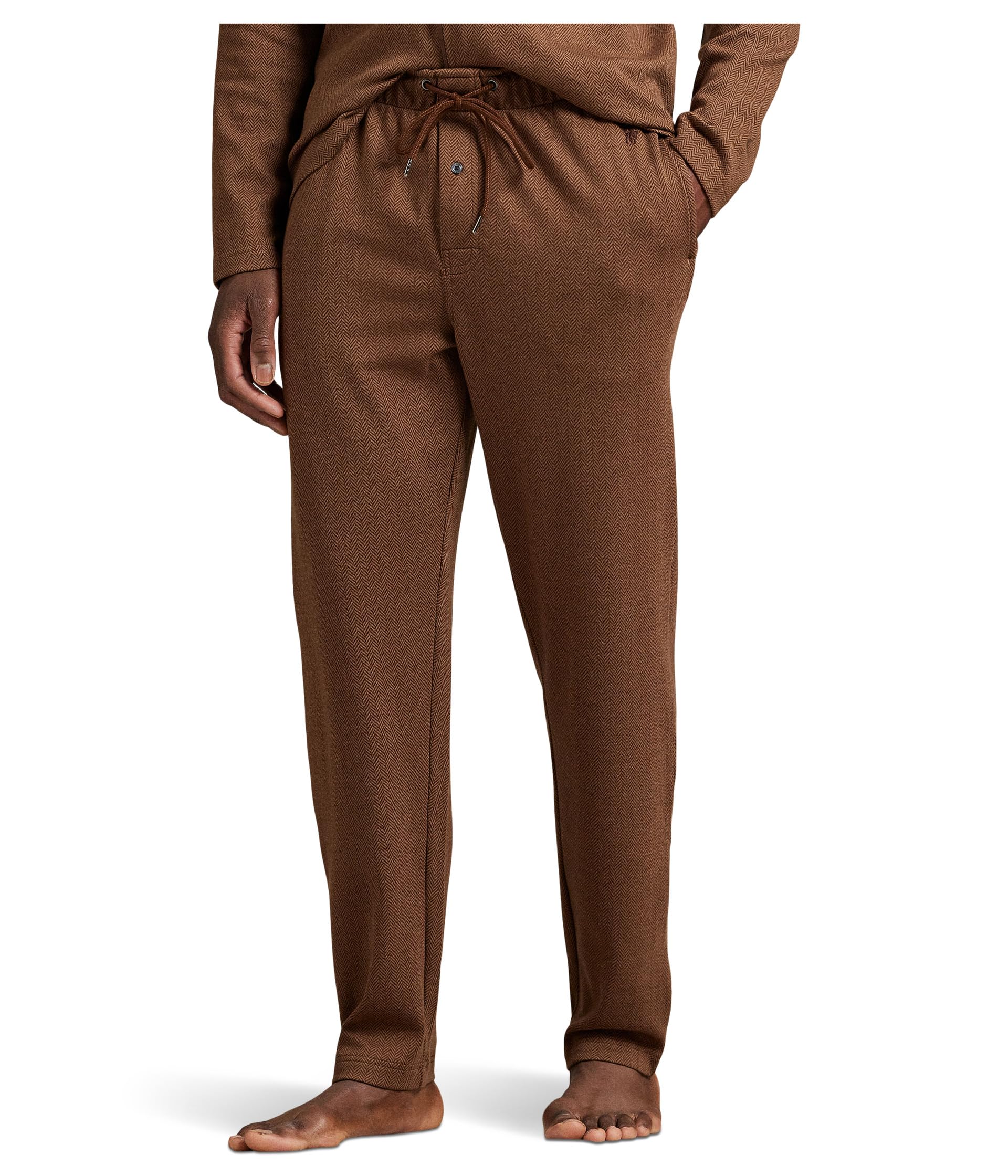 

Пижамные брюки Polo Ralph Lauren Herringbone Pajama Pants, цвет Branch Brown