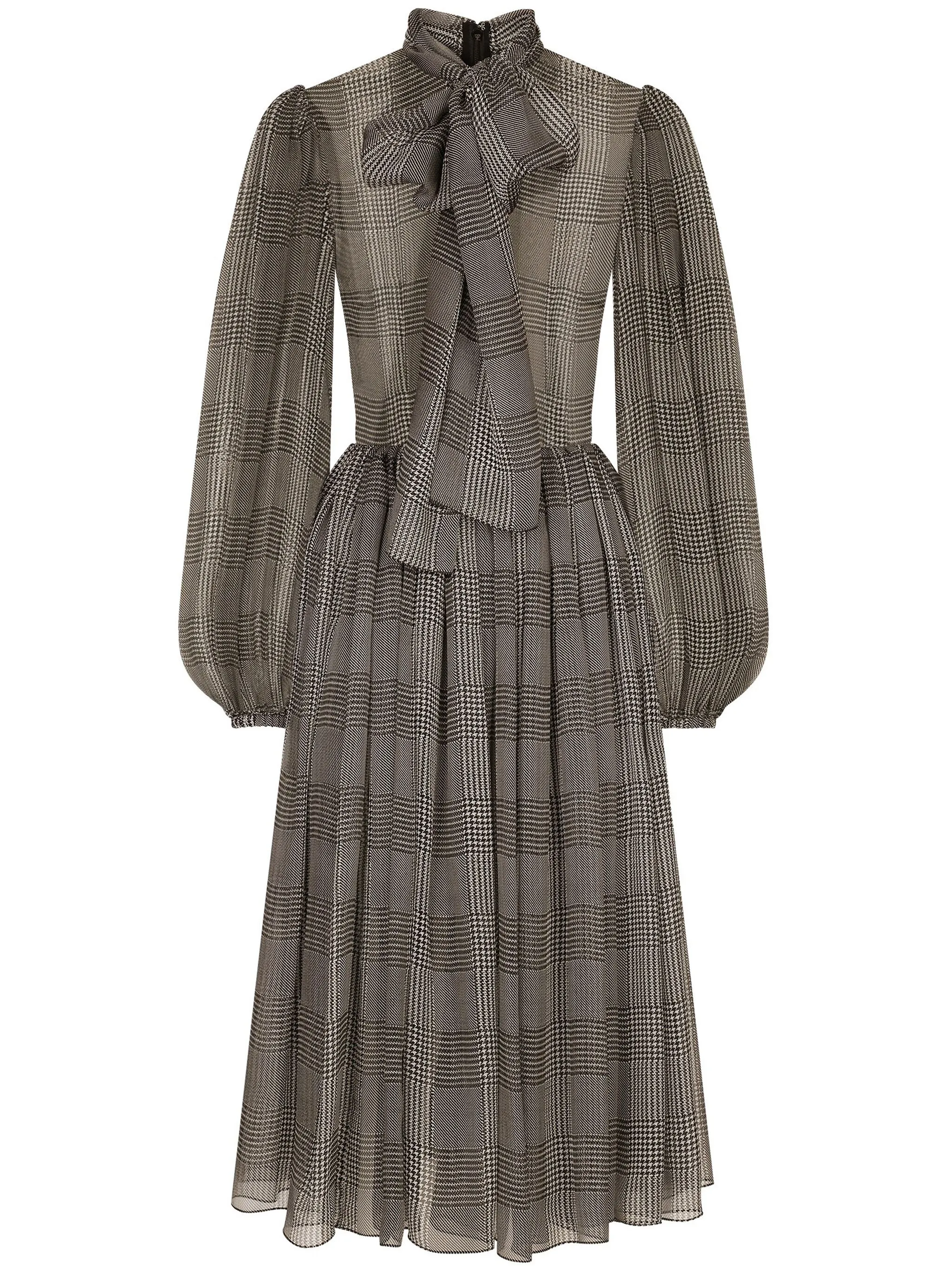 

Платье в клетку Dolce & Gabbana, серый